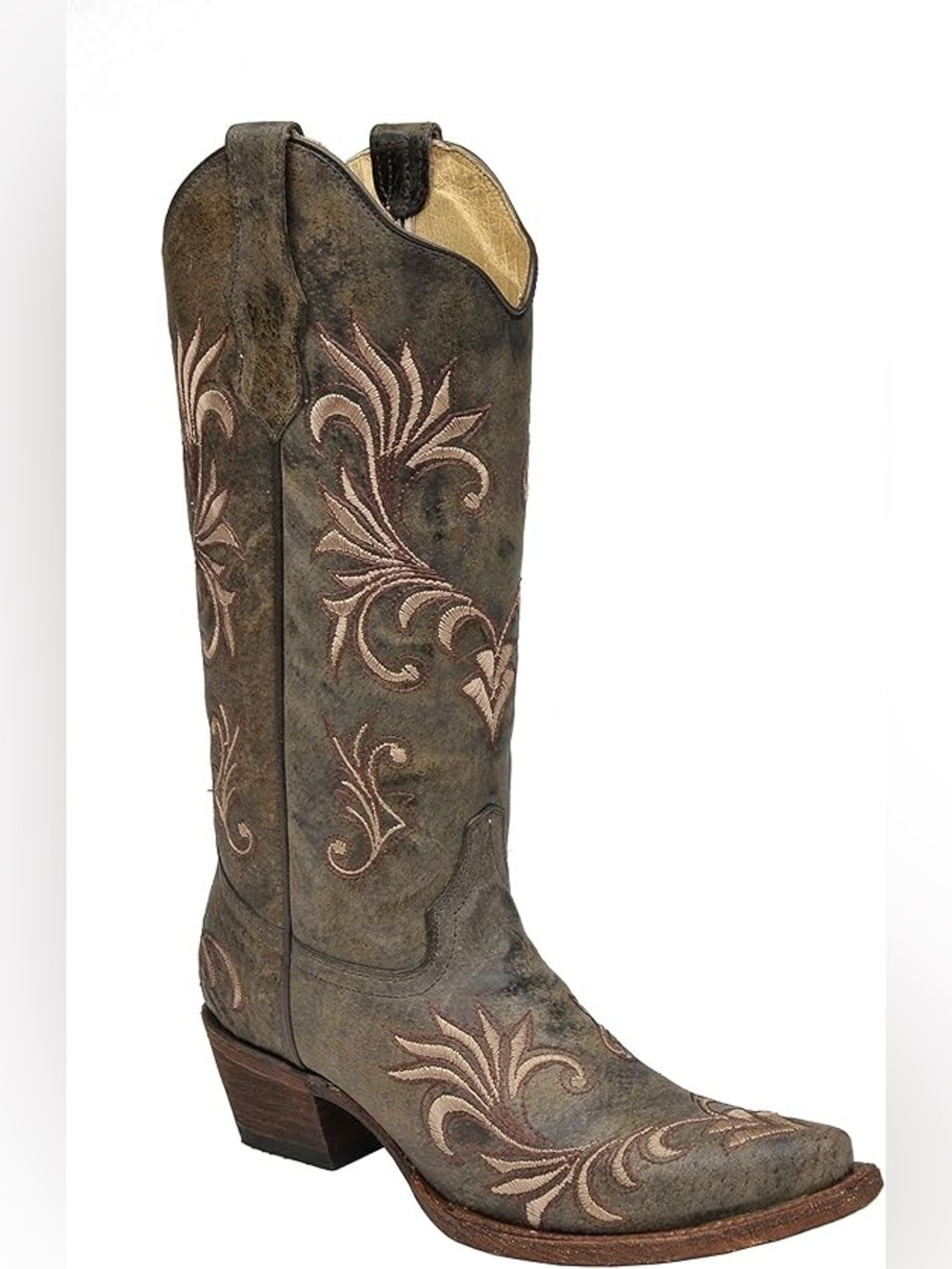 Corral Light Brown Embroidered Boots [FREE SHIPPING]